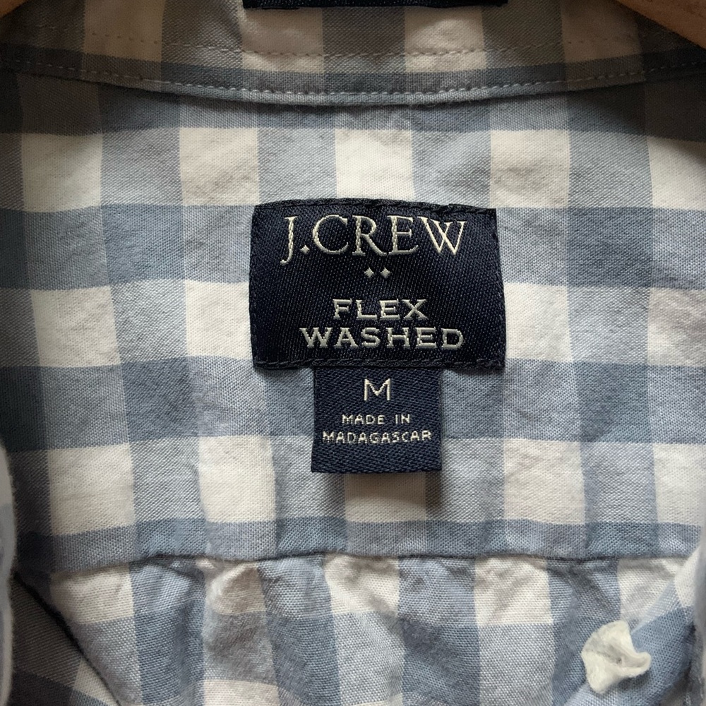 J.Crew - Button Down - Size M - Plaid - Blue, White, Grey